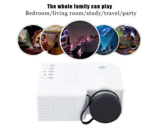 MINI Portable LED Projector Multimedia Home Cinema Theater HDMI AV*BARGAINBLACK UNIT**